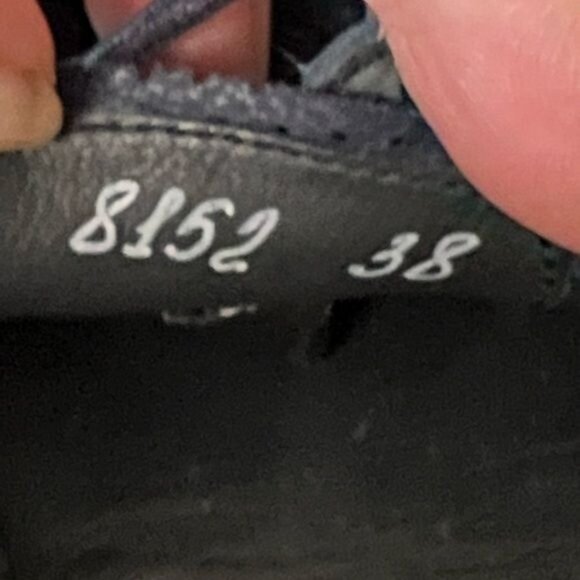 Silvano Sassetti Blue Suede Lace Up Flats Sz 38 US 6 - Picture 12 of 12